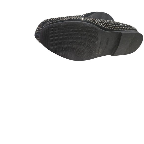 Steve Madden Mens Caviarr Black Studded Loafers Leather Upper Rubber Outsole Siz - Picture 6 of 6